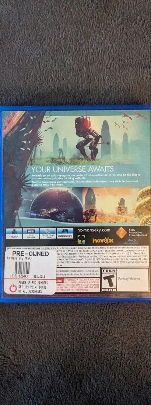 Sony PS4 No Man's Sky Game - Blue Case